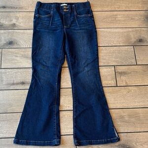Maurices Dark Blue Flare Jeans. medium short